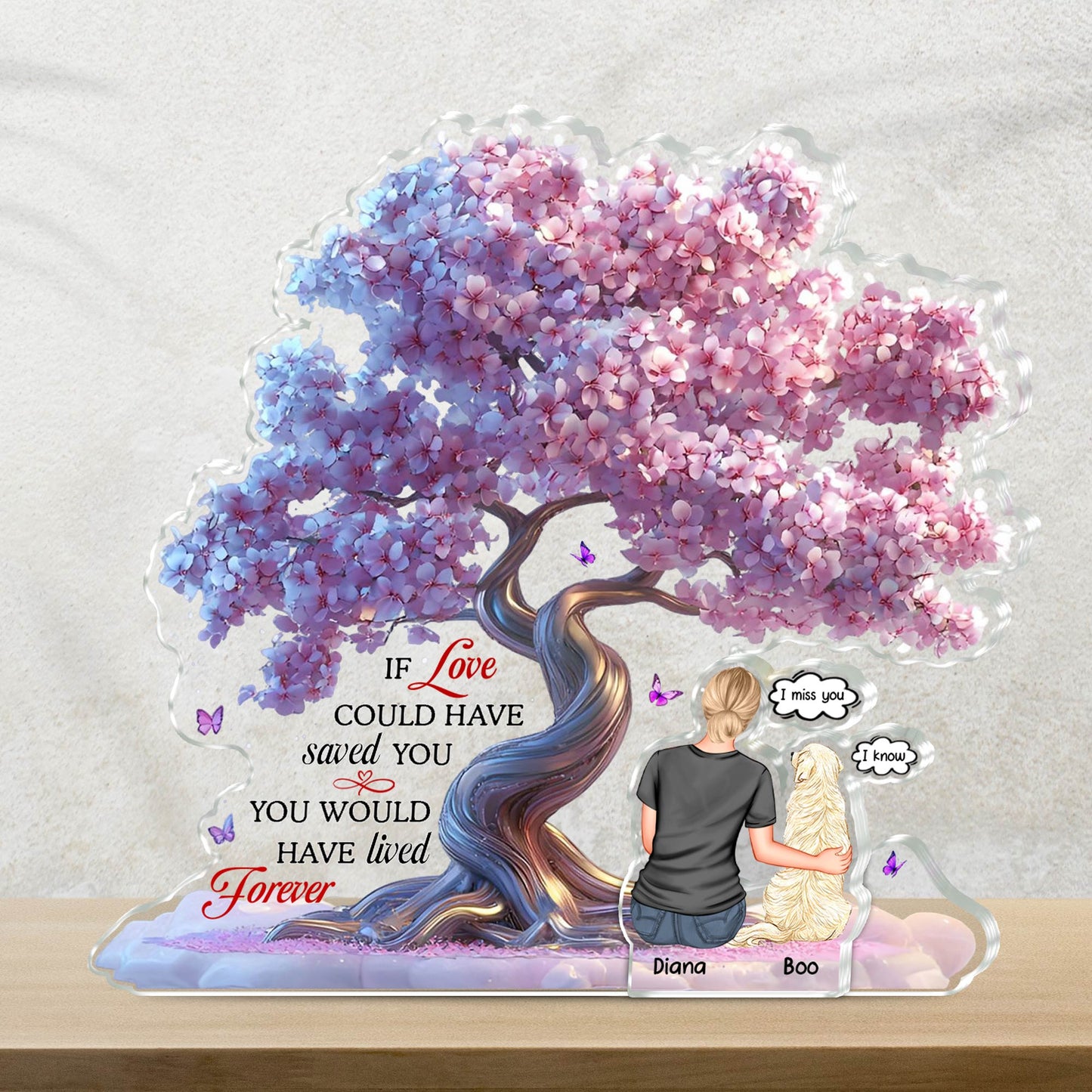 Pet Lovers - If Love Could Have Saved You - Personalized Acrylic Plaque