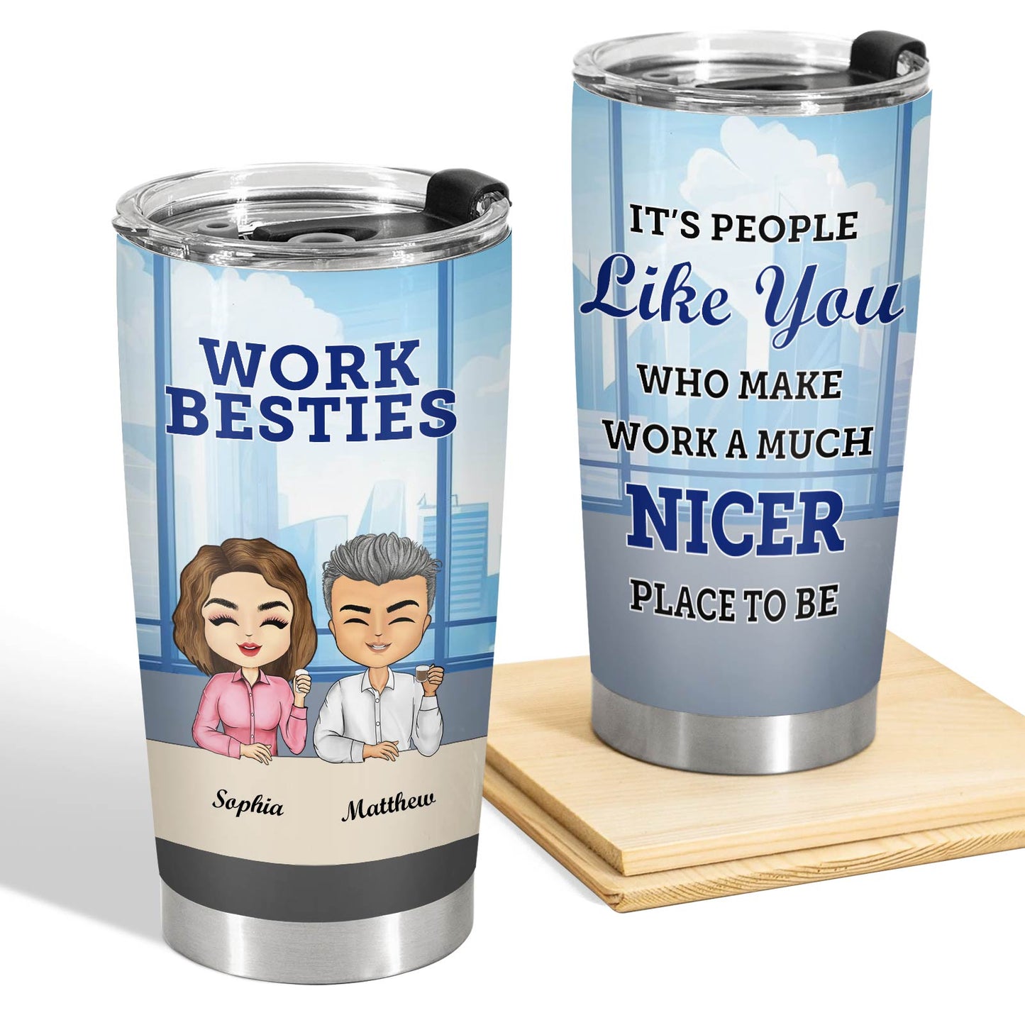 Co-Worker - Work Besties - Personalized Tumbler