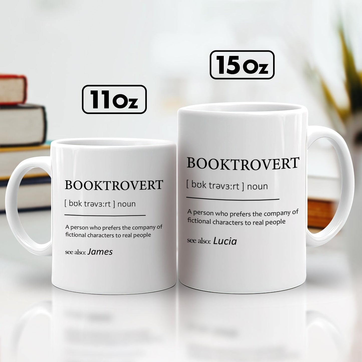 Booktrovert - Gifts For Coworker, Friends, Boss, Nurse - Personalized Mug