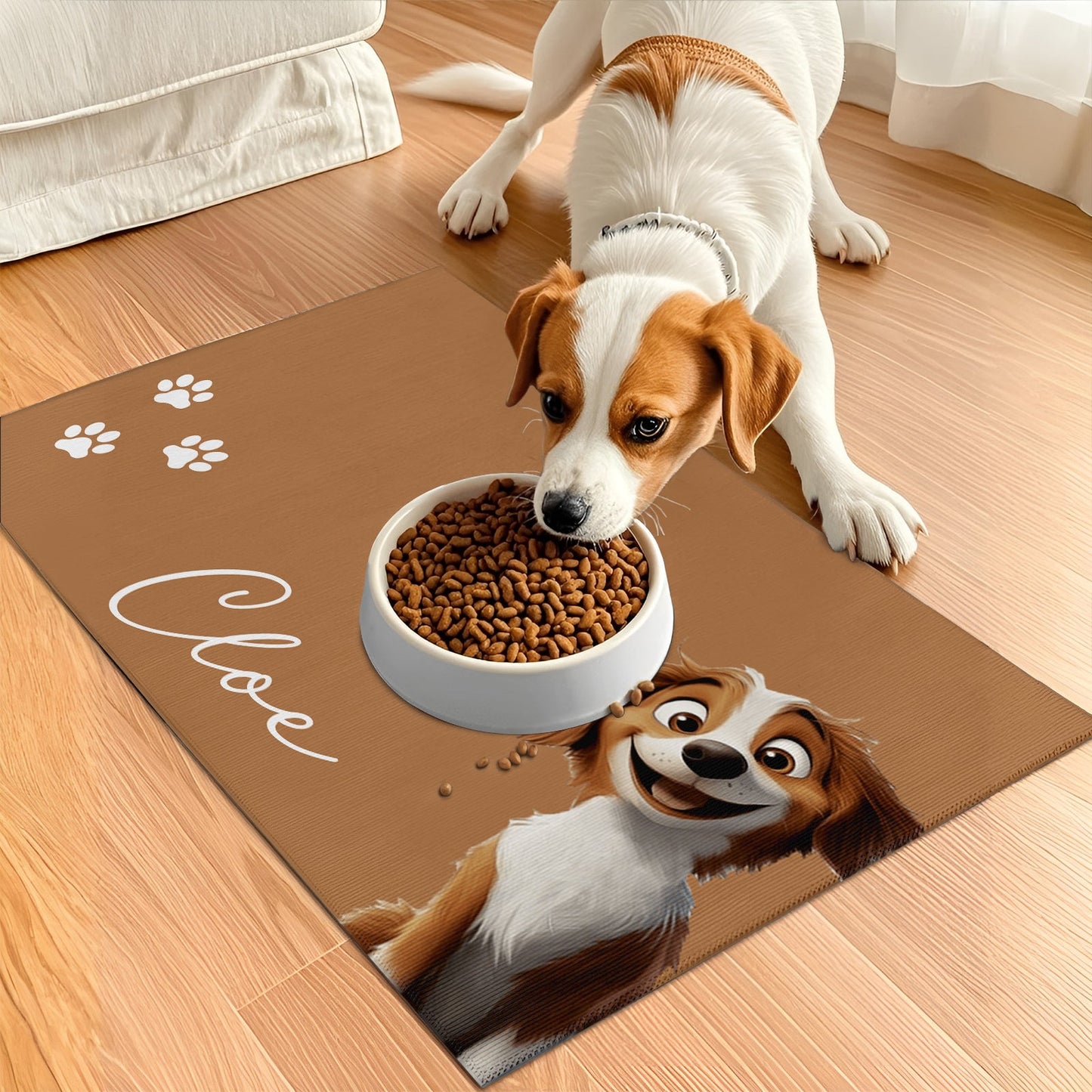 Pet Lover - Dog Placemat Custom Dog Bowl Mat - Personalized Pet Mat