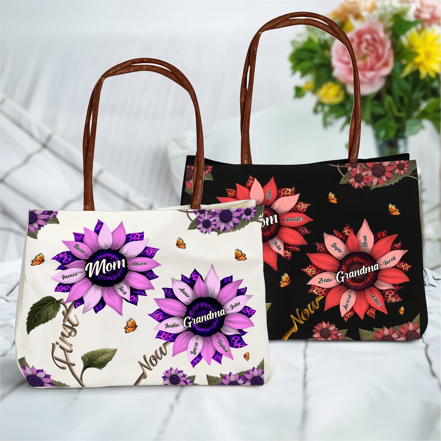 Gift For Mom - Personalized Grandma Tote Bag