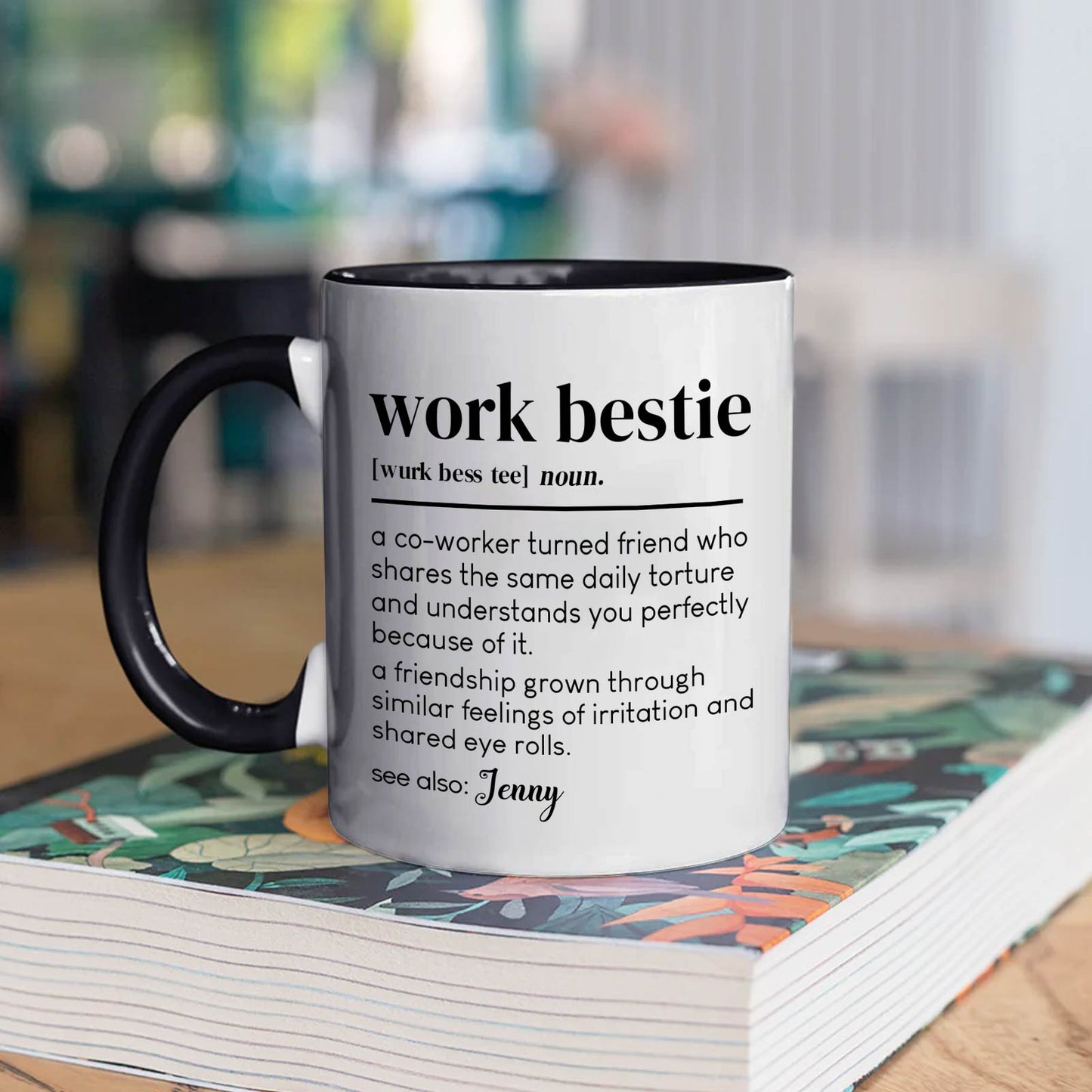 Work Bestie - Gift For Coworkers - Personalized Mug