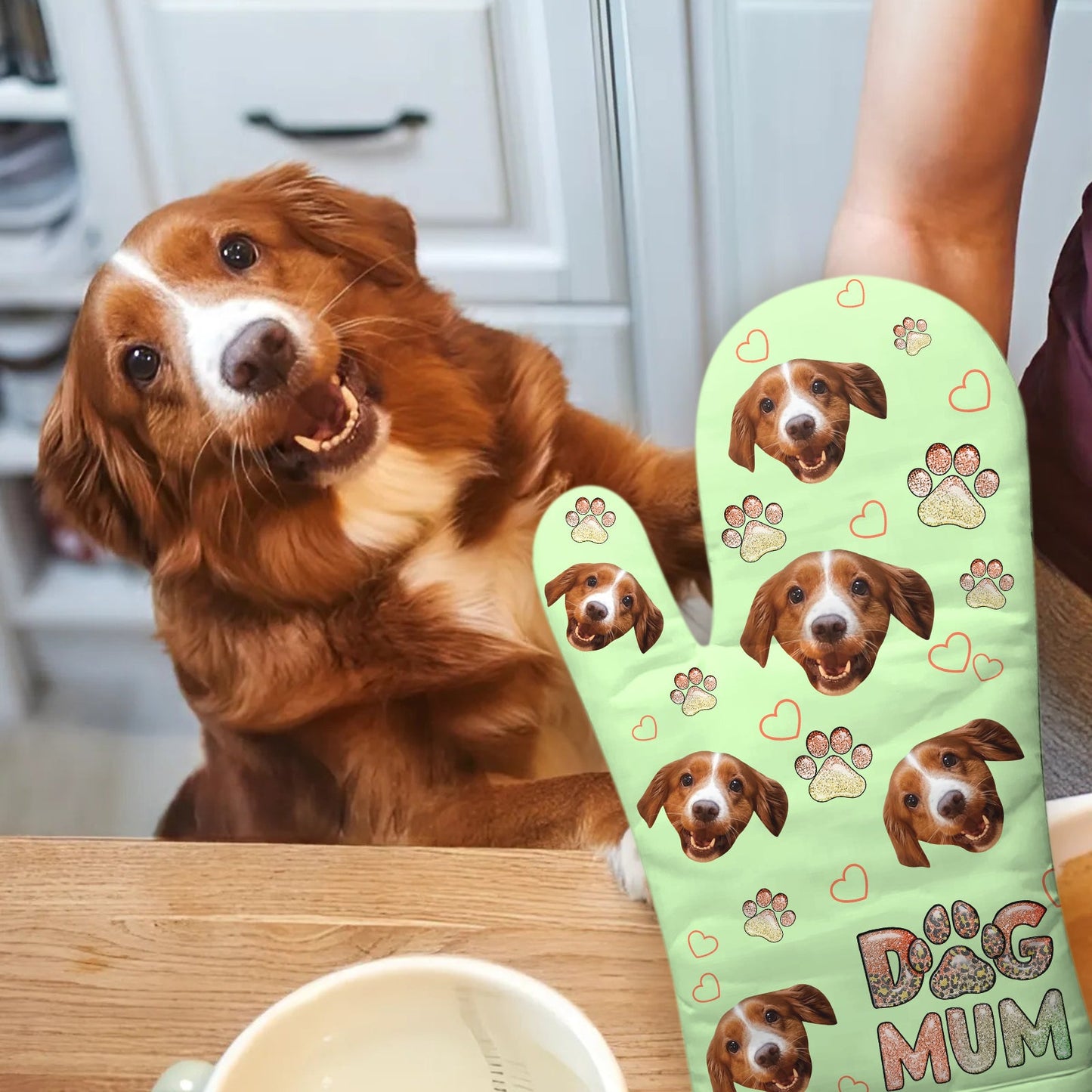 Pet Lovers - Dog/Cat Mum - Personalized Oven Mitt