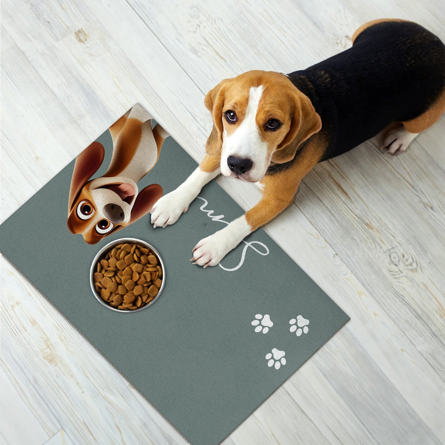 Pet Lover - Dog Placemat Custom Dog Bowl Mat - Personalized Pet Mat