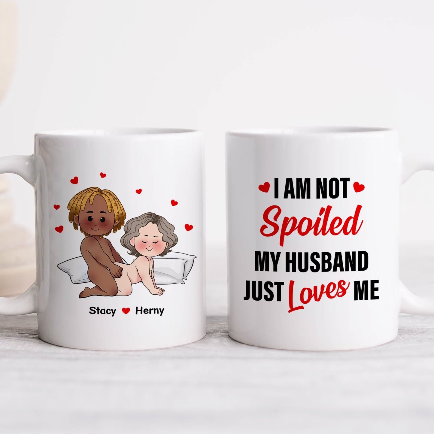 Couple - 18+ Just Love Me - Personalized Mug