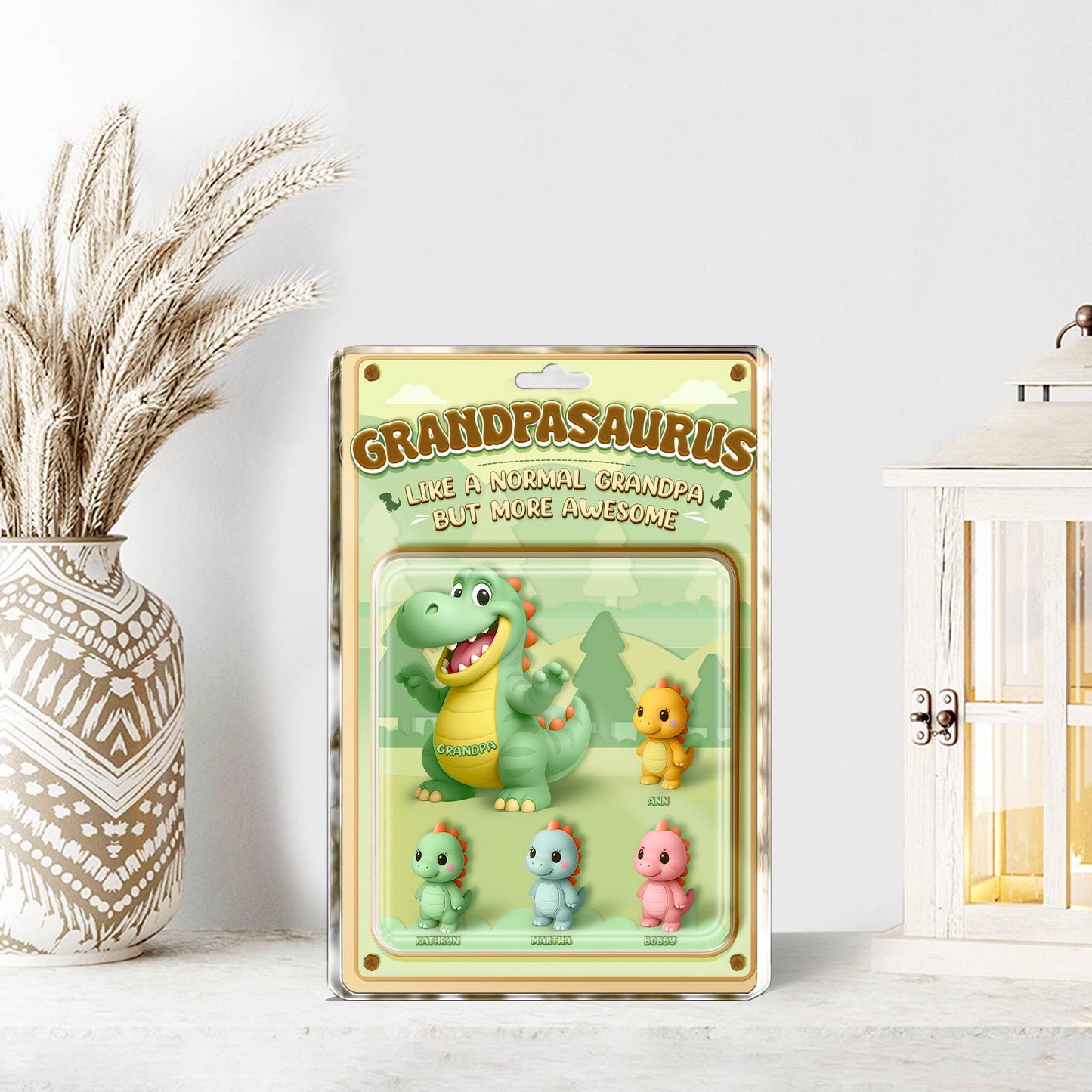 Family - Grandpasaurus/Papasaurus - Personalized Acrylic Plaque