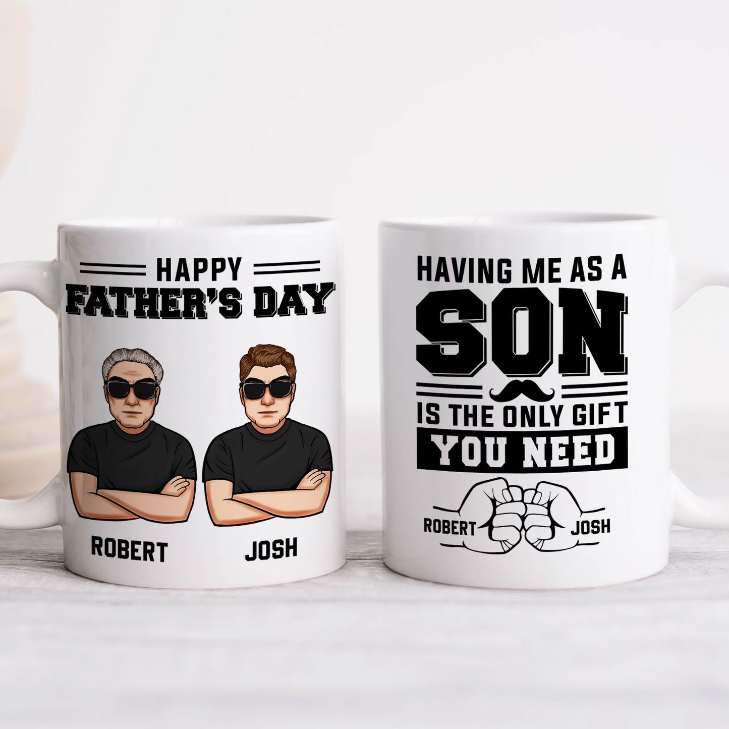 Father - Happy Father's Day - Personalized Mug