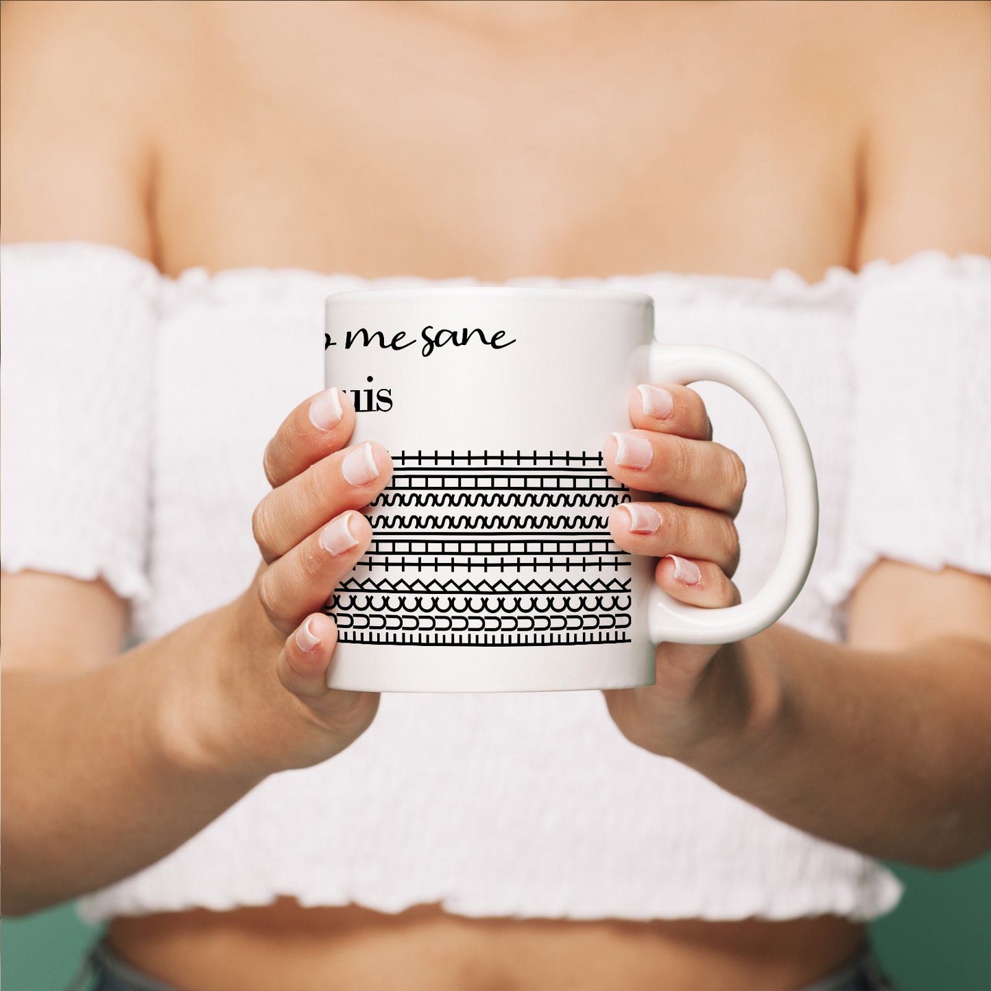 You Keep Me Sane - Personalized Mug
