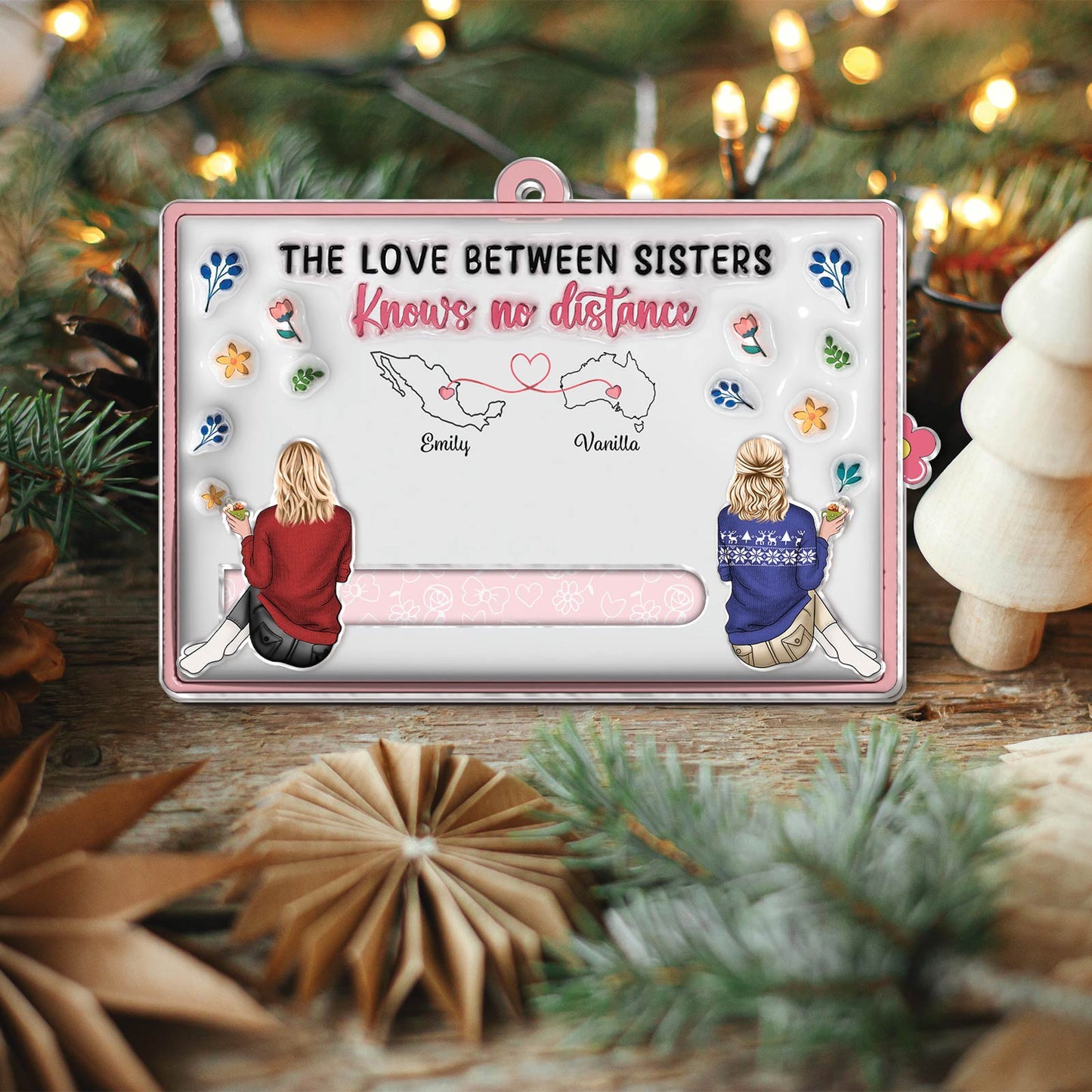 Besties - I Wish We Lived Closer - Personalized Acrylic Slider Card