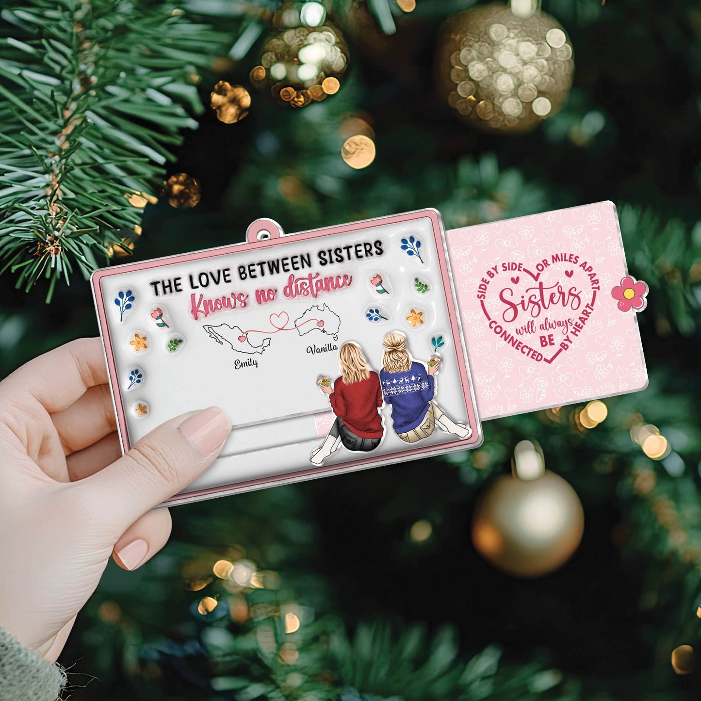 Besties - I Wish We Lived Closer - Personalized Acrylic Slider Card