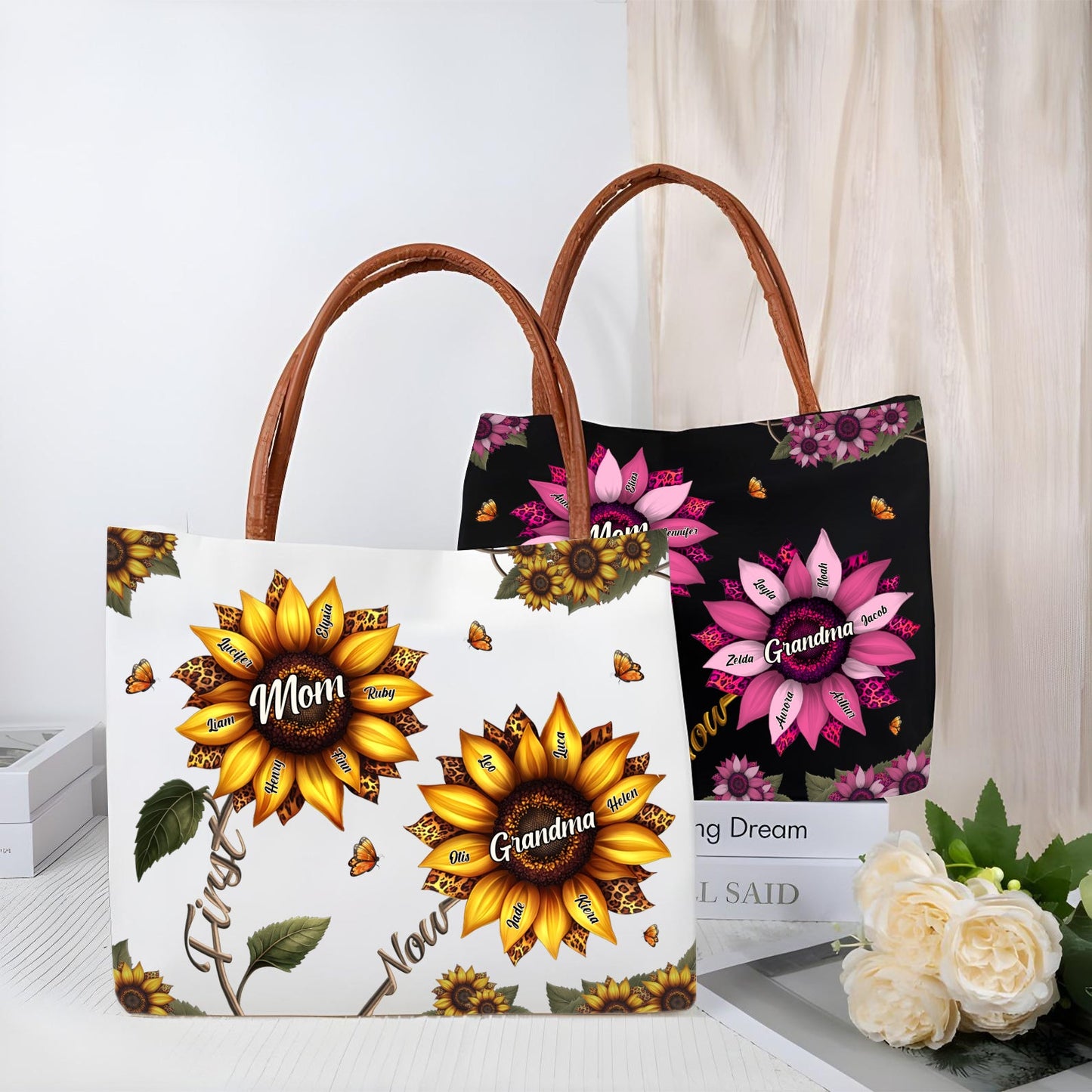 Gift For Mom - Personalized Grandma Tote Bag