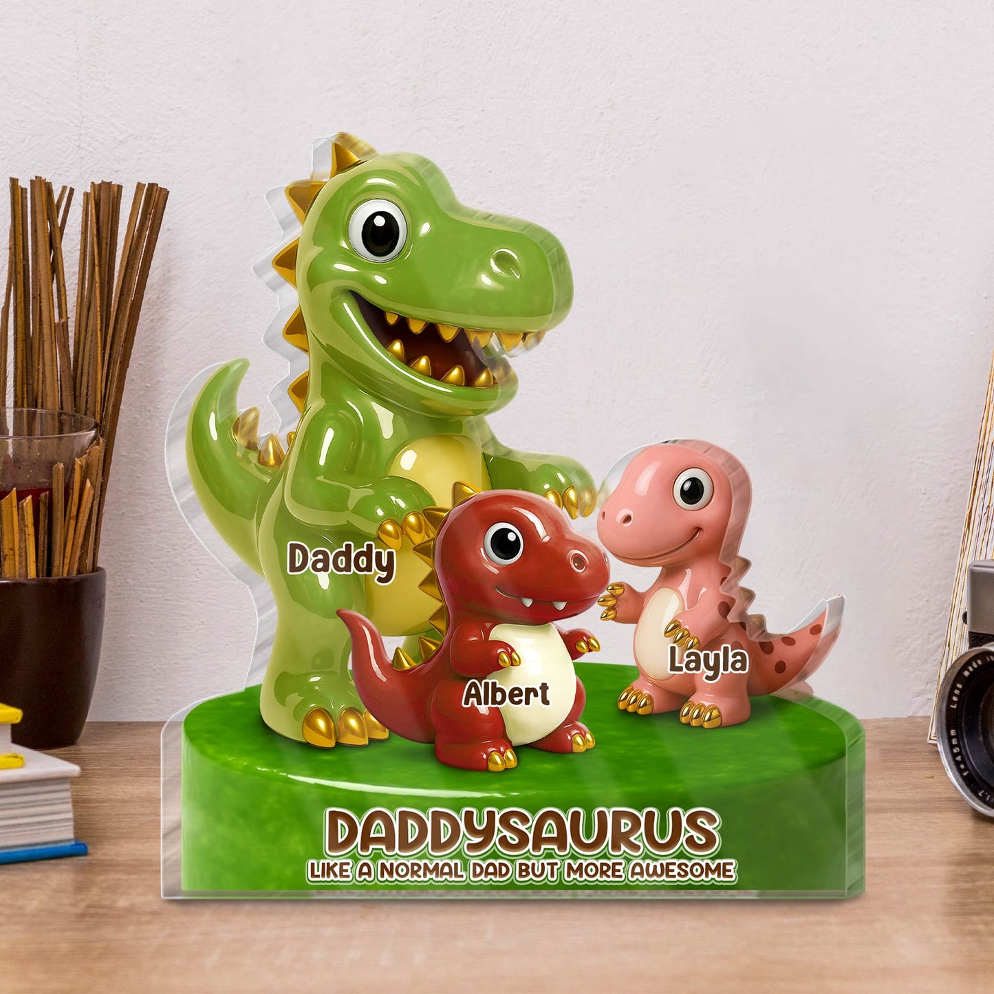 Family - Papasaurus - Personalized Acrylic Plaque