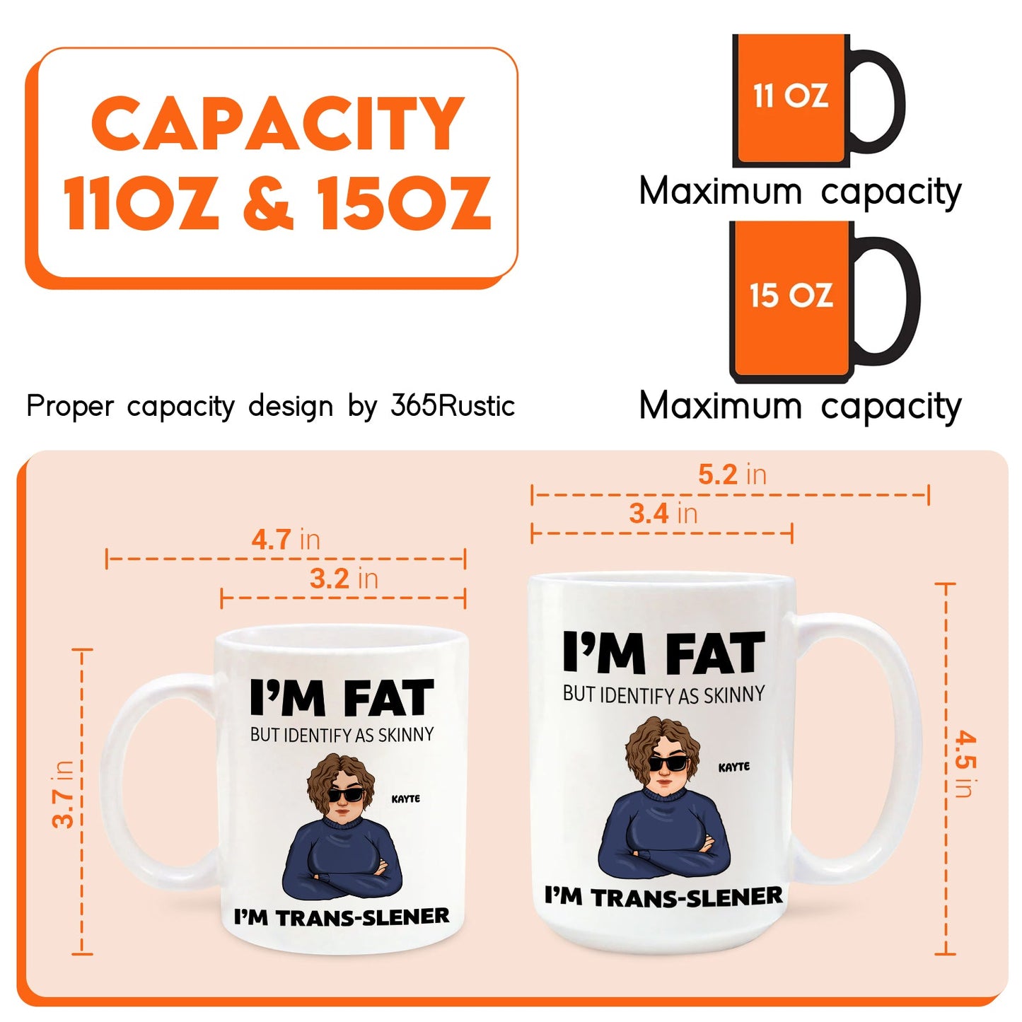 I'm Fat - Personalized Mug