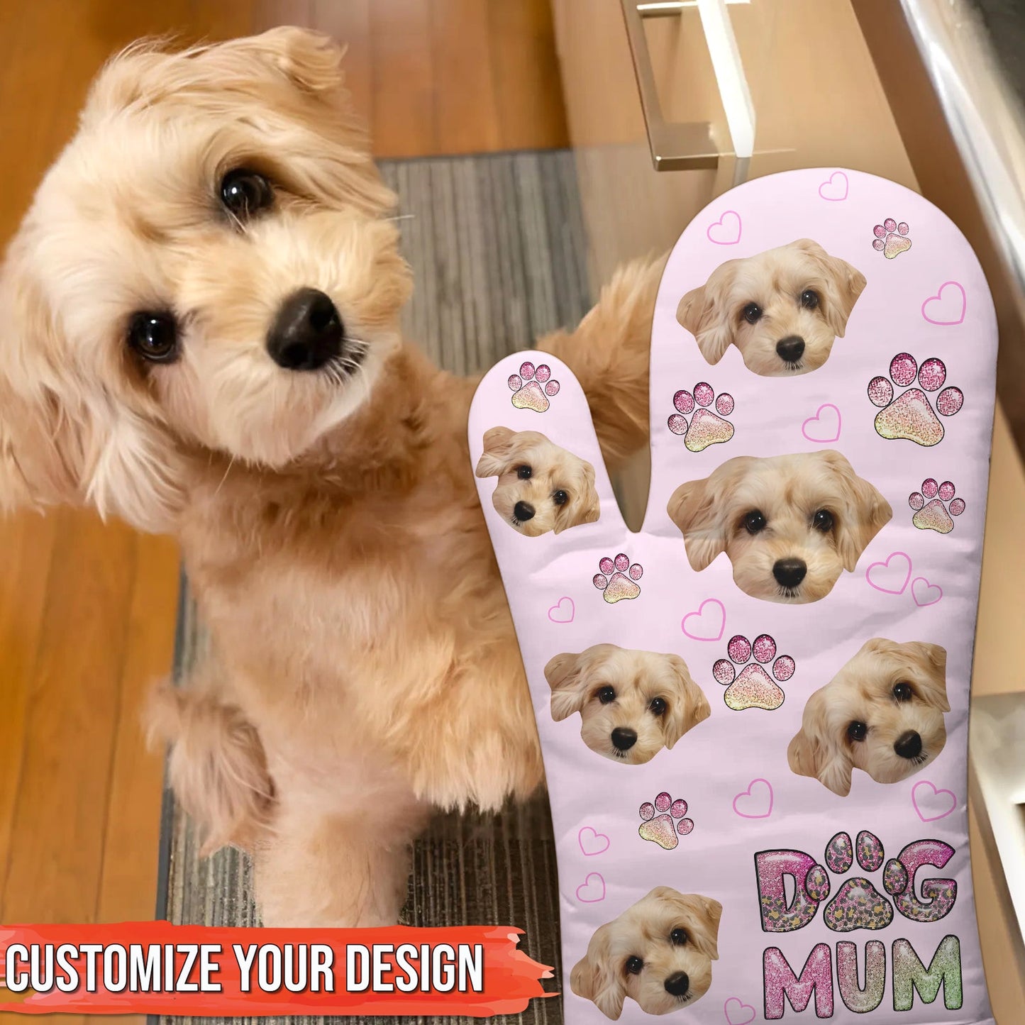 Pet Lovers - Dog/Cat Mum - Personalized Oven Mitt
