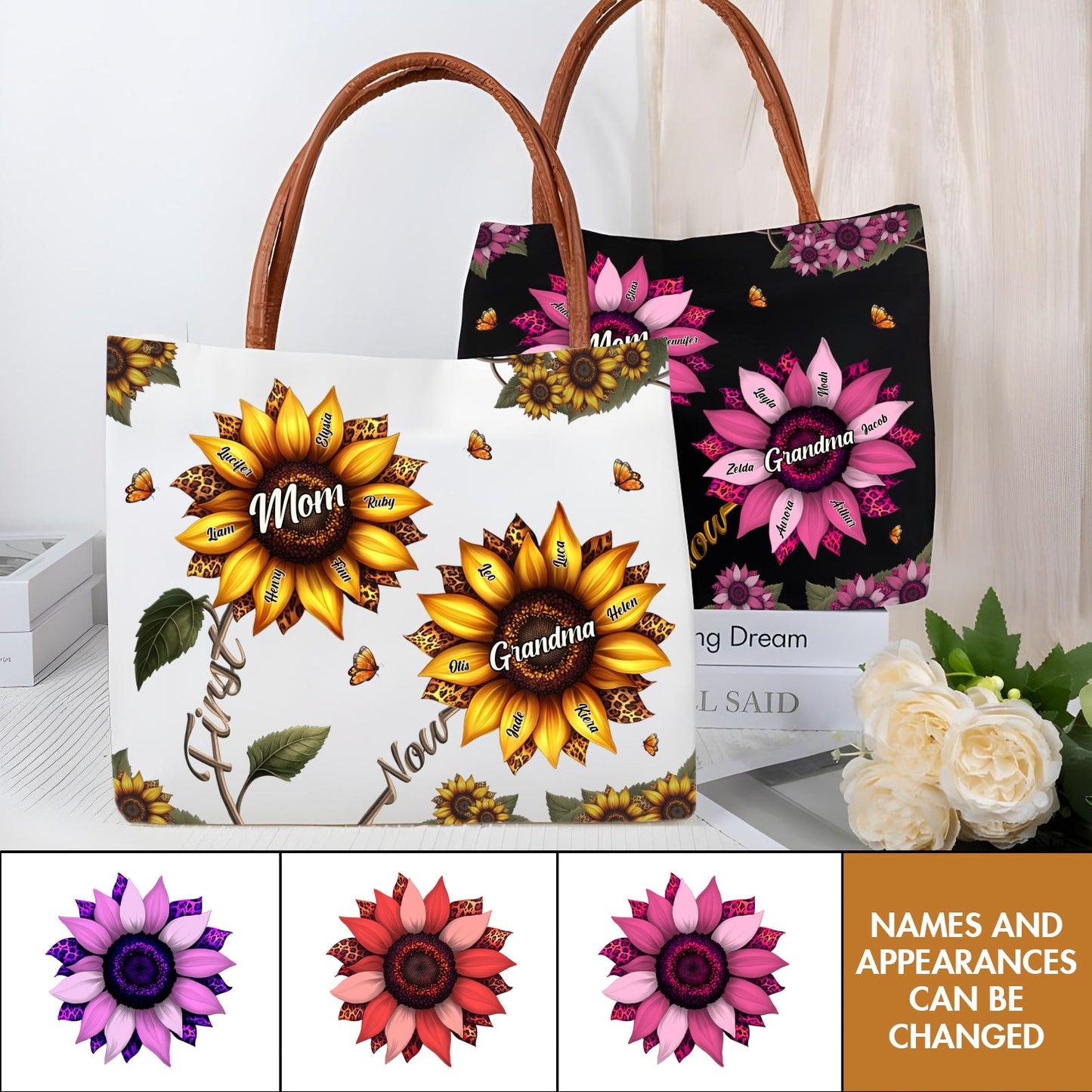 Gift For Mom - Personalized Grandma Tote Bag