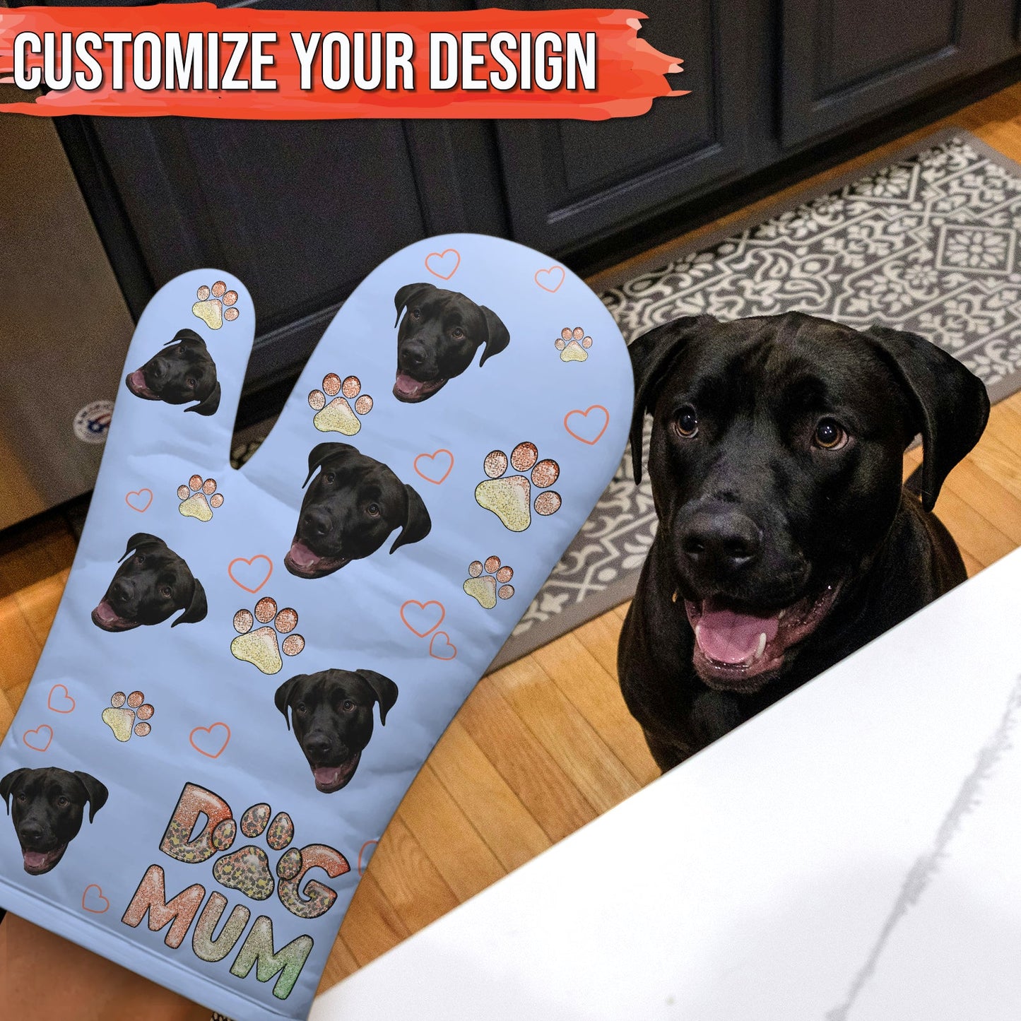 Pet Lovers - Dog/Cat Mum - Personalized Oven Mitt