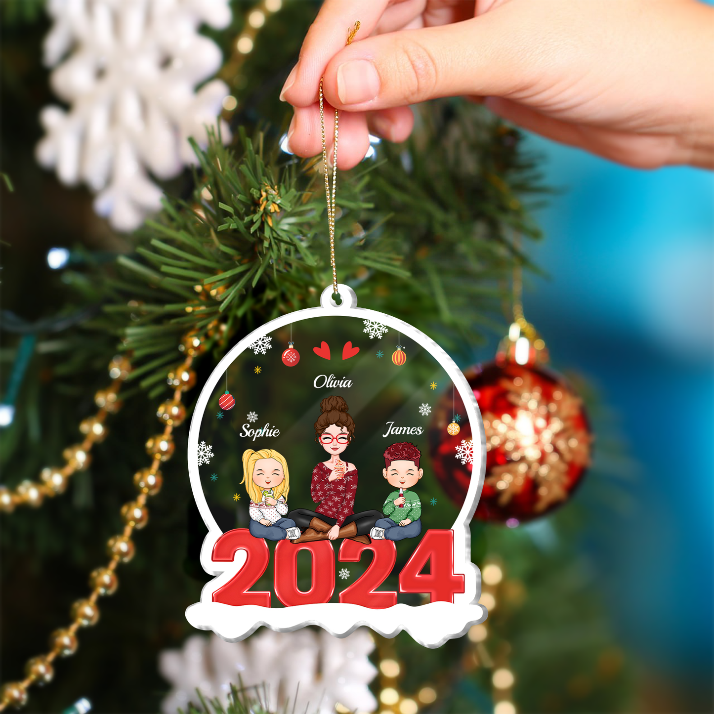 Family - Family 2024 - Personalized Acrylic Ornament