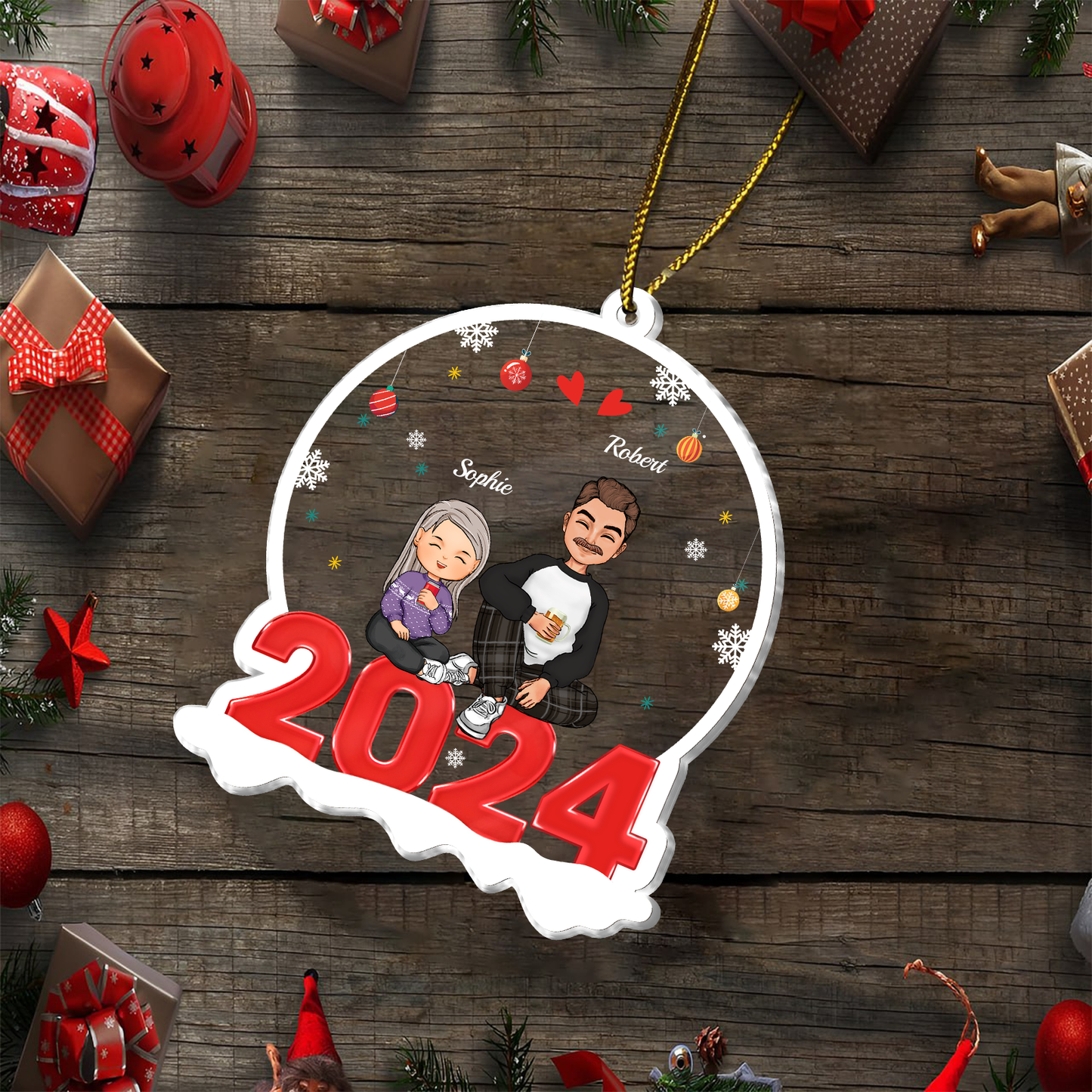 Family - Family 2024 - Personalized Acrylic Ornament