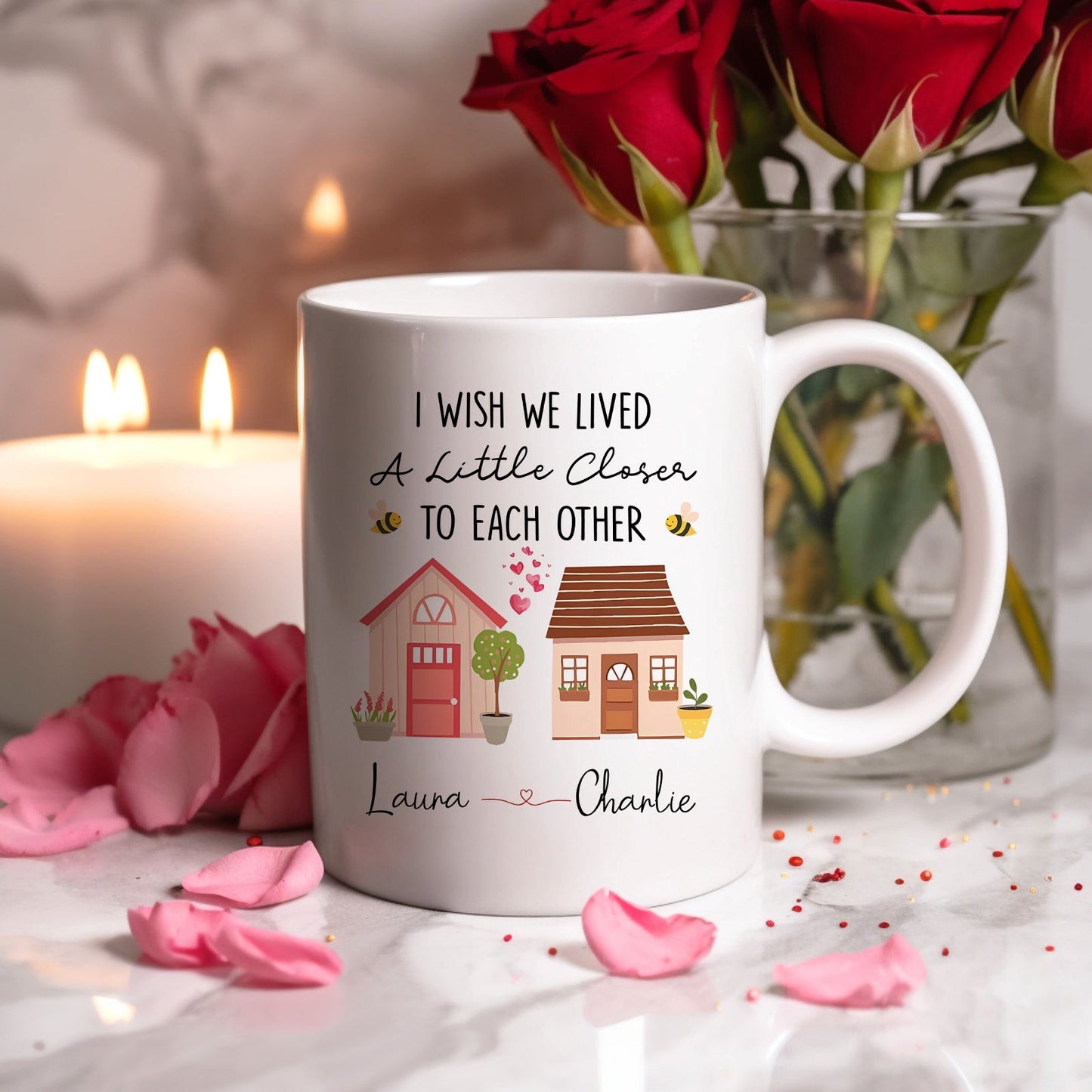 Friends - I Wish We Lived A Little Closer To Each Other - Personalized Mug