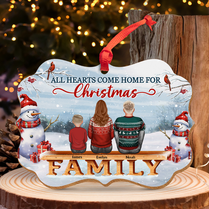 Family - The Greatest Gift Our Parents Gave Us Was Each Other - Personalized Medallion Wooden Ornament