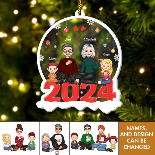 Family - Family 2024 - Personalized Acrylic Ornament