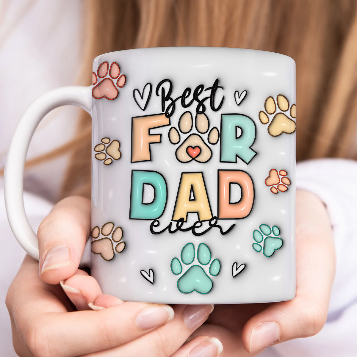 Family- Best dog dad/mom ever - Personalized Mug