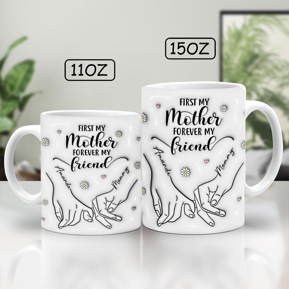 Mother - First My Mother Forever My Friend - Family Personalized Mug