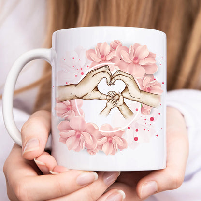 Family - Family Holding Hand - Personalized Mug