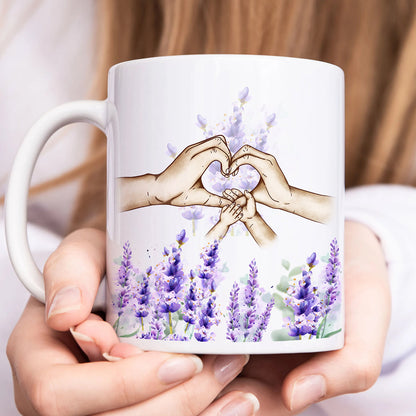 Family - Family Holding Hand - Personalized Mug