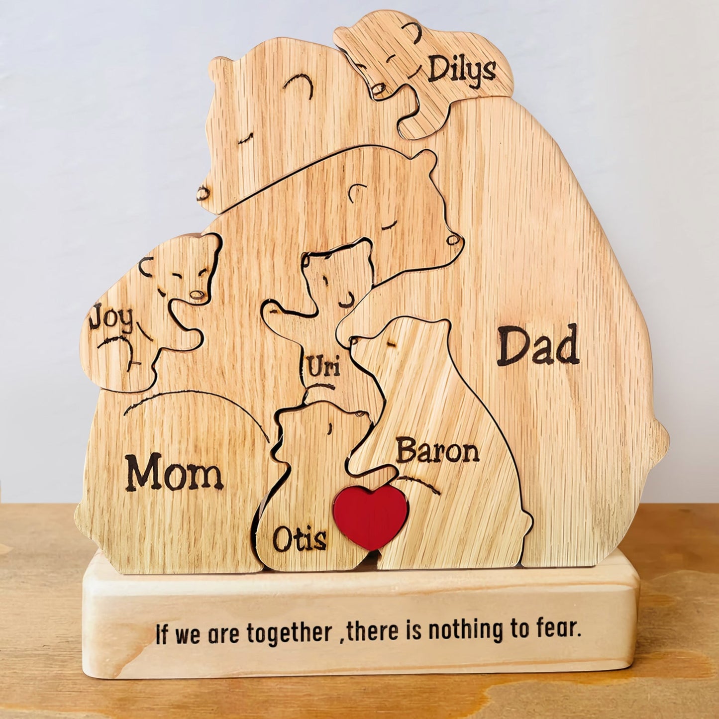 Family - Bear Family - Personalized Wooden Puzzle