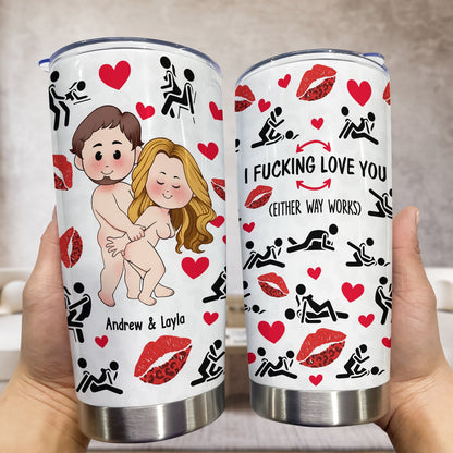 Couple - I Love You - Personalized Tumbler