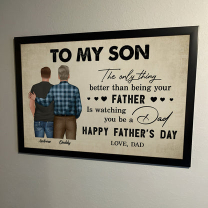 Family - From Mom To Son - Personalized Poster