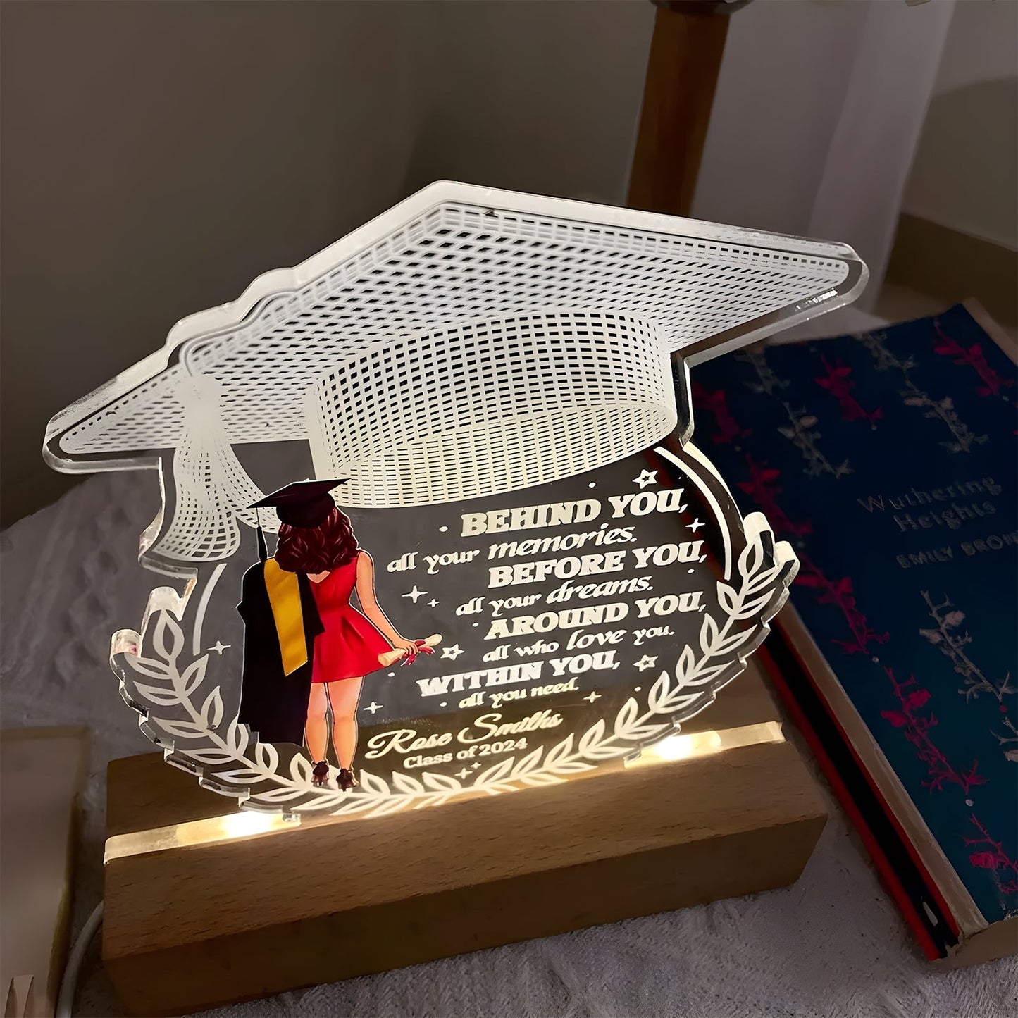 Behind You All Your Memories - Personalized LED Night Light