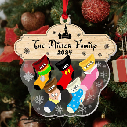 Family -  Family Socks - Personalized Acrylic Ornament