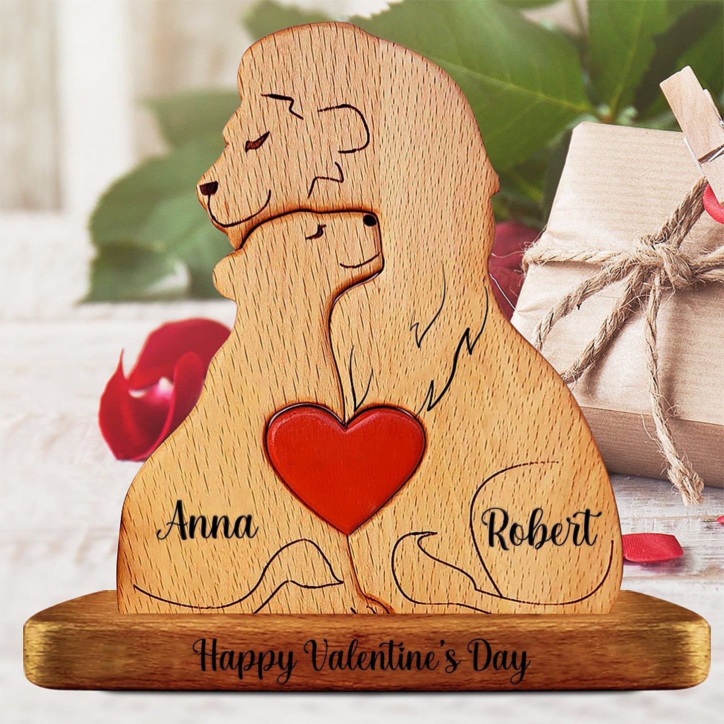 Family - Pet Family - Personalized Wooden Puzzle