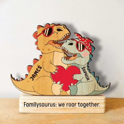 Family - Dinosaur Family - Personalized Wooden Puzzle