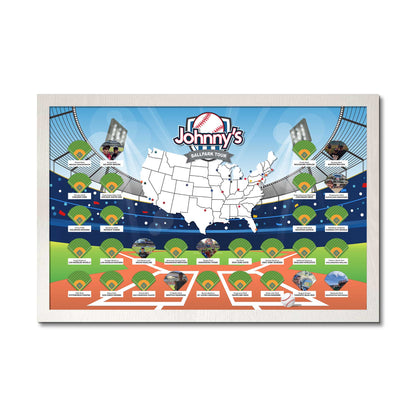 Sports - MLB Ballpark - Personalized Ballparks Photo Map