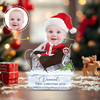 Family - Adorable Newborn Baby - Personalized Custom Photo Shaking Head Standee