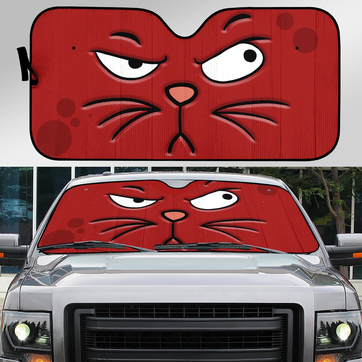 Pet Lovers - Funny Cat Emotion - Personalized Sunshade