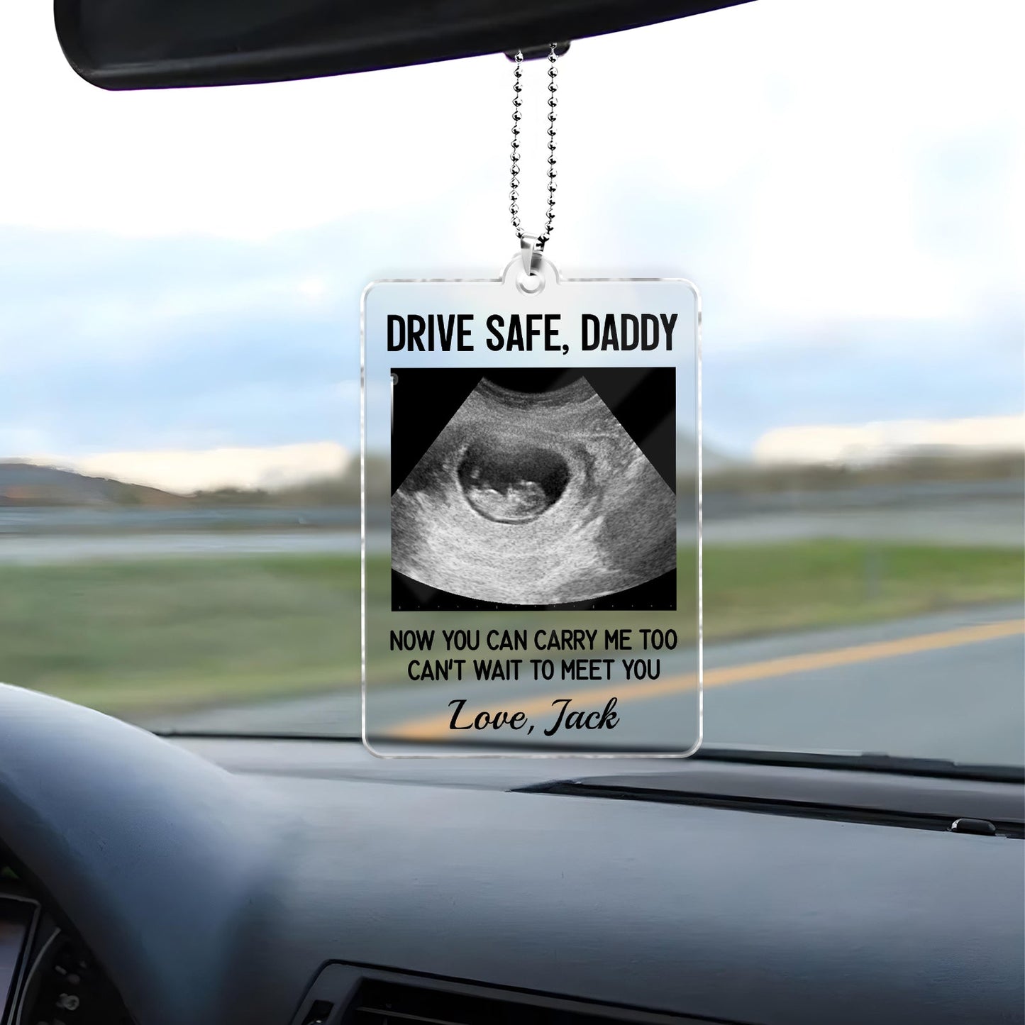 Family - Drive Safe, Daddy - Personalized Car Hanger