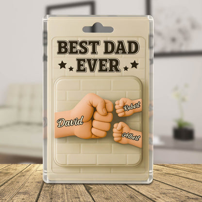 Family - Best Dad Ever - Plaque 3D Toy Packaging Acrylic
