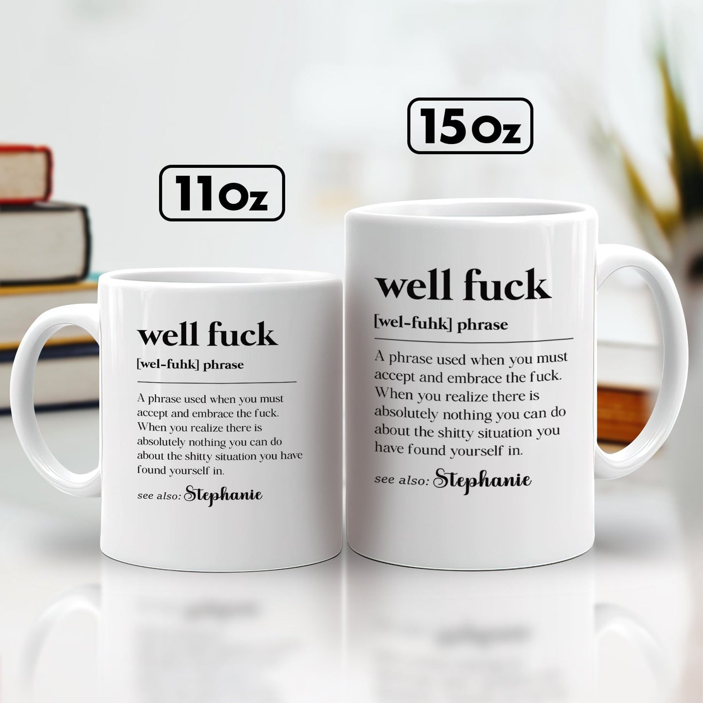 Well F*ck - Fun Gifts For Coworker, Friends, Boss, Nurse - Personalized Mug
