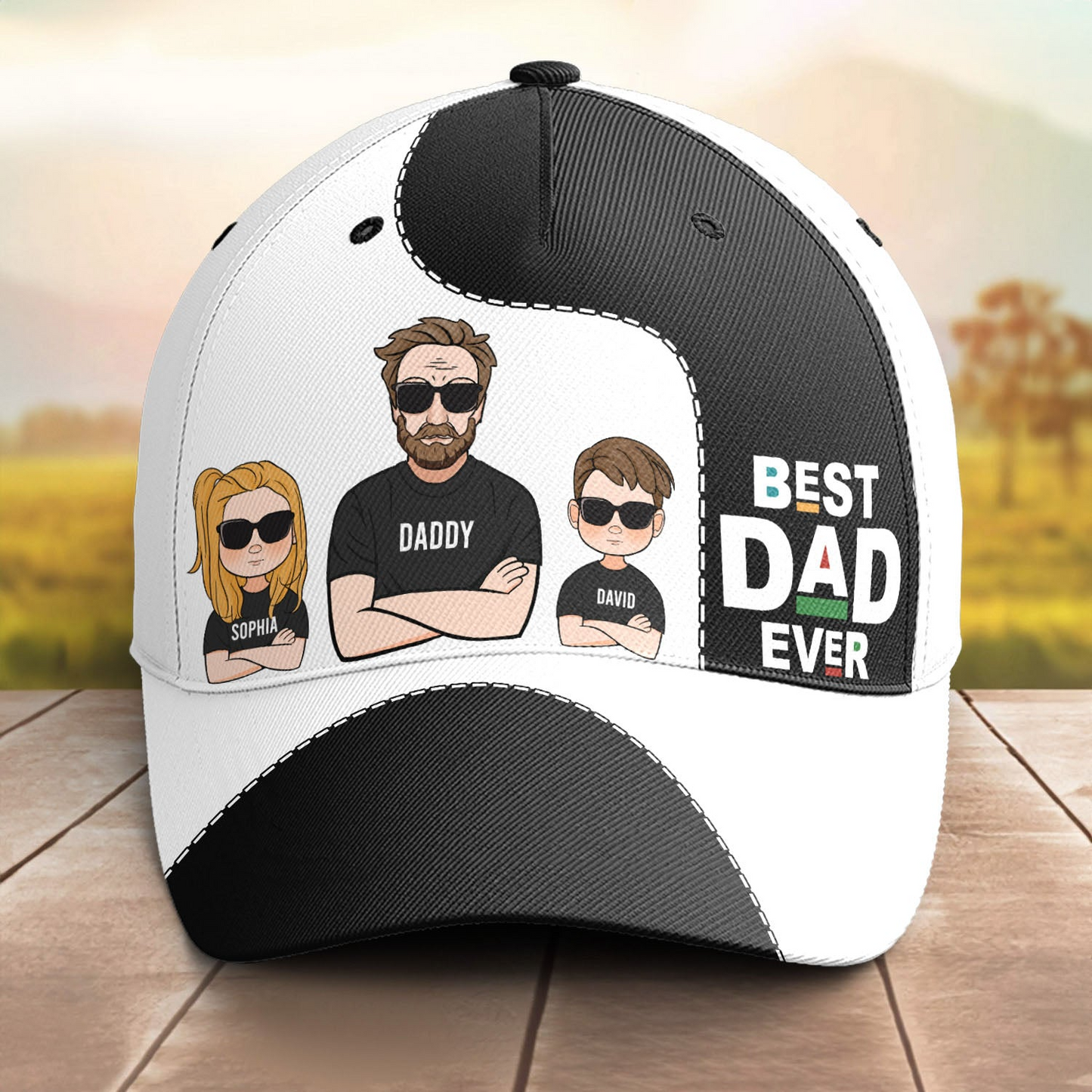 Father - Best Dad Ever Cartoon Version - Personalized Classic Cap