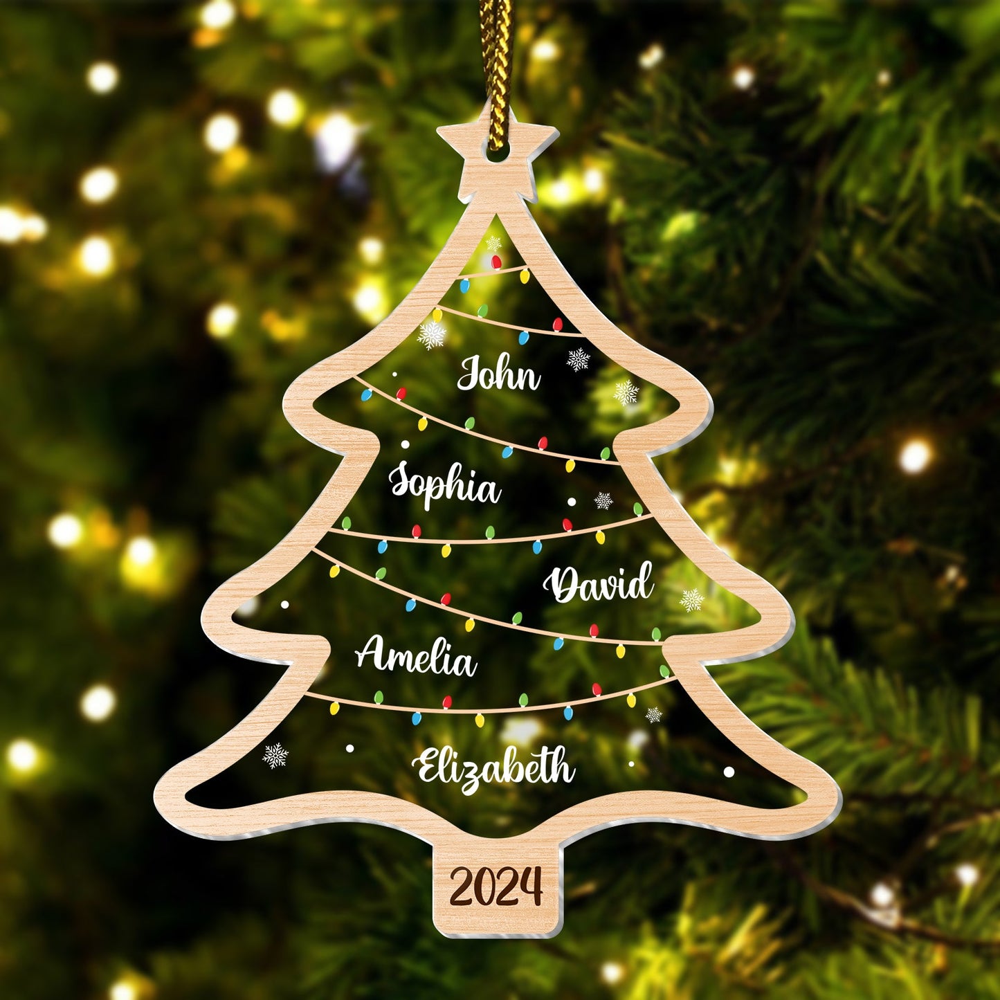 Christmas - Wish You A Wonderful Christmas - Personalized Acrylic Ornament