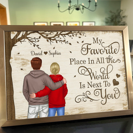 Couple - Favorite Place In The World - Personalized Poster