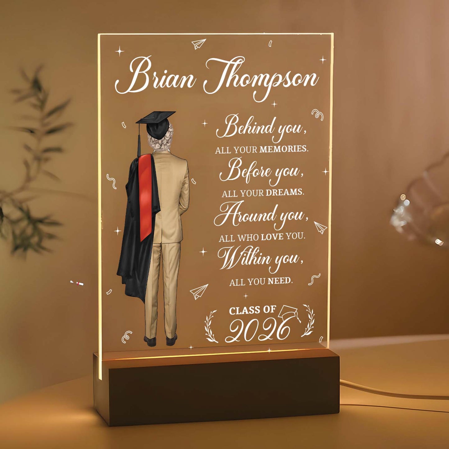 Graduation Gift - Personalized LED Light
