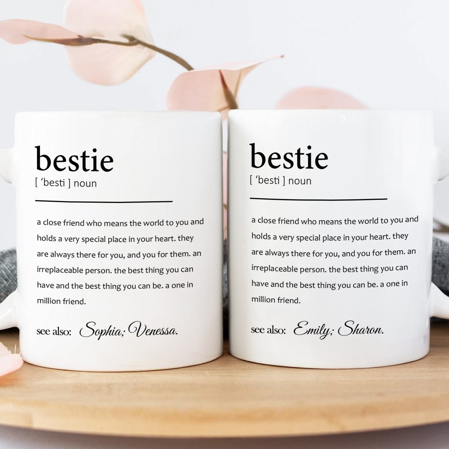 Bestie - Fun Gifts For Coworker, Friends, Boss, Nurse - Personalized Mug