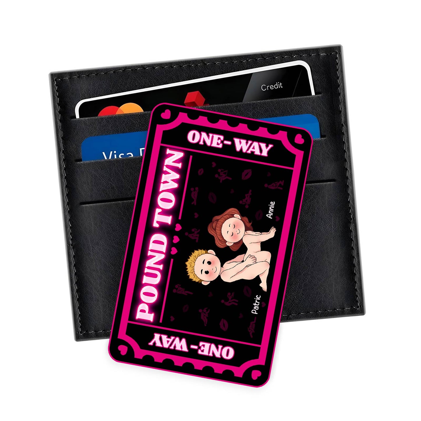 Couple - Pound Town - Personalized Wallet Card