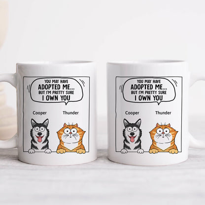 Pet Lovers - Dogs & Cats We Own You - Personalized Mug