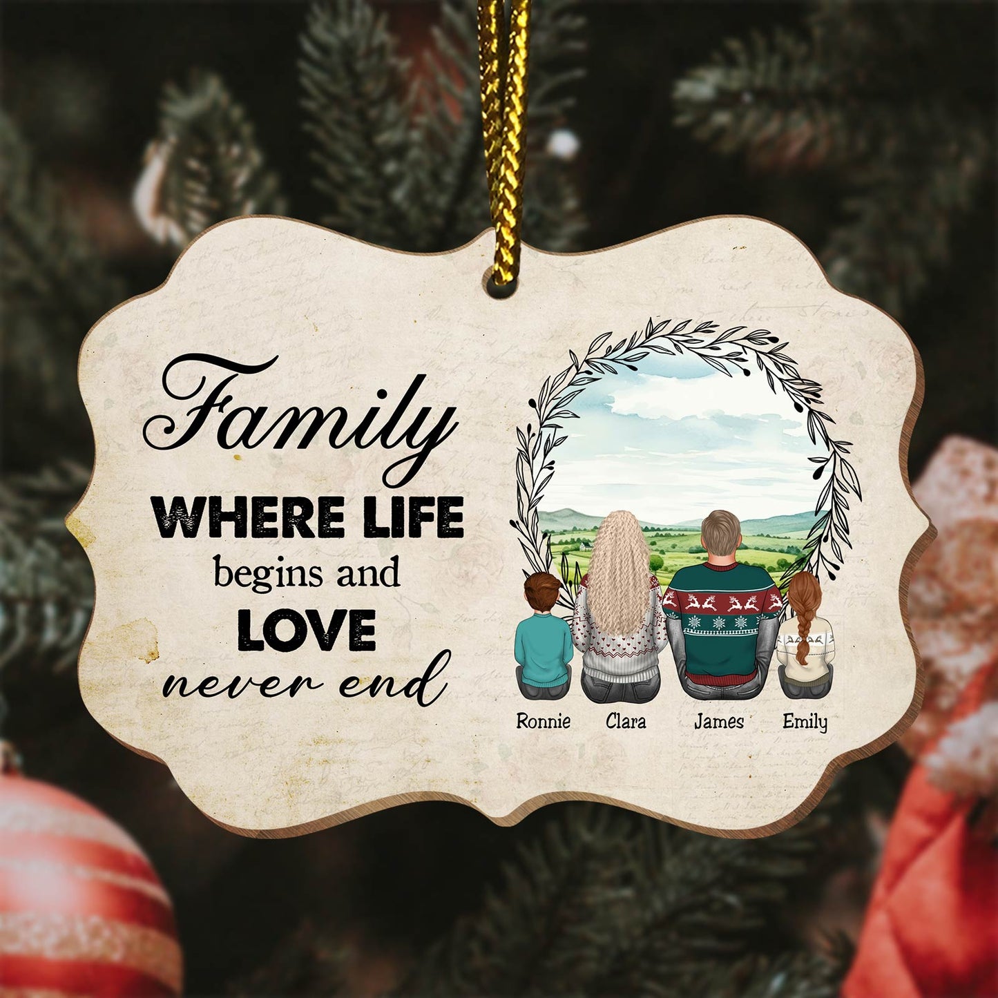 Family - The Greatest Gift Our Parents Gave Us Was Each Other - Personalized Ornament